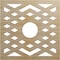 Ekena Millwork Chevron Wood Fretwork Pierced Ceiling Medallion, Hickory, 24"OD x 6 1/4"ID x 3/8"T CMWP24X24X0375CHHI - alternate 1